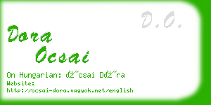 dora ocsai business card